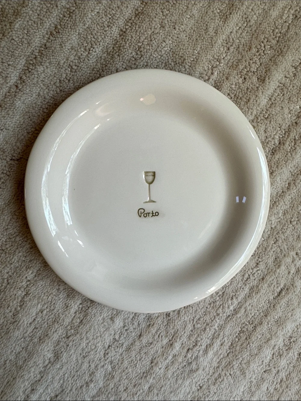 Set of 4 Williams-Sonoma Wine Series Cheese Dish Appetizer Plates Embossed